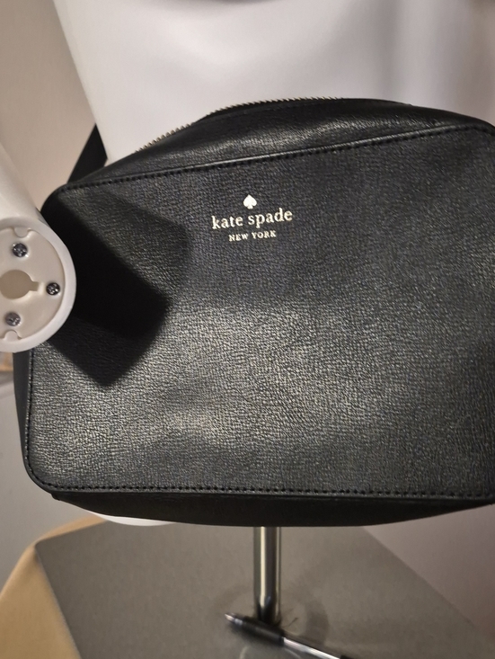 kate spade Other - kate spade Black Leather Belt Bag with Gold Logo